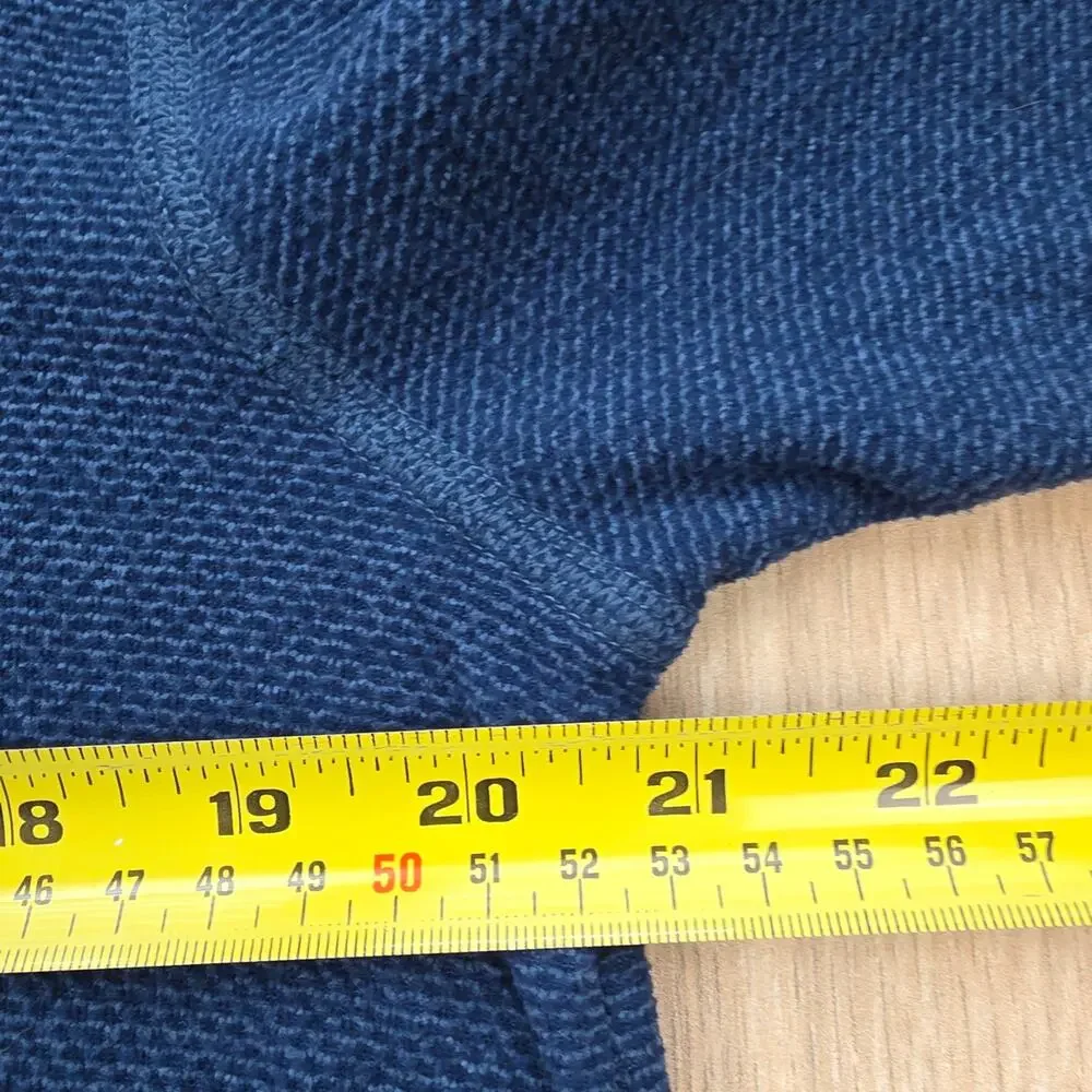 The North Face F21 Textured 1/4 Zip Fleece Pullover Mens Medium Blue Jacket